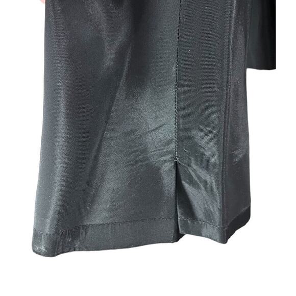 VTG B. Altman & Co Women’s Blazer Black Jacket XL Satin Ruffles Fifth Ave Career - Picture 7 of 9